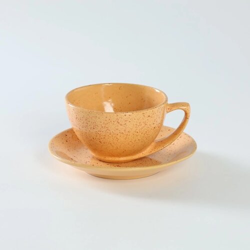 Чайная пара керамическая 'Каракум'2 предмета чашка 250 мл, блюдце d15 см