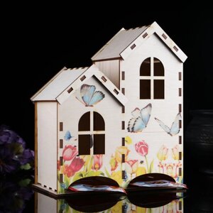 Чайный домик 'Бабочки на лугу'20х17,4х8,6 см