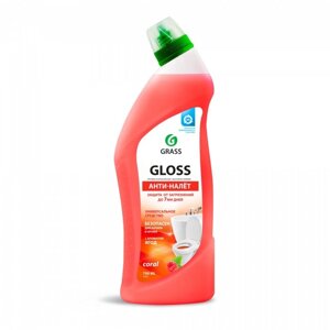 Чистящее средство Grass Gloss Coral, Анти-налет' гель, для ванной комнаты, туалета 750 мл