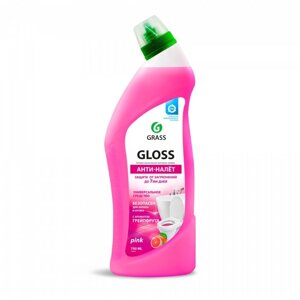 Чистящее средство Grass Gloss Pink, Анти-налет'гель, для ванной комнаты, туалета, 750 мл