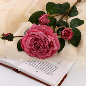 Цветы искусственные 'Роза изыск' 10х64 см, пепельно-розовый