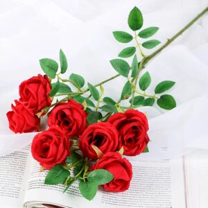 Цветы искусственные 'Роза Септима' 5х65 см, красный