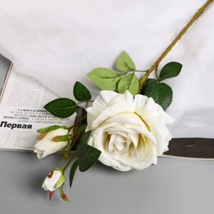 Цветы искусственные 'Роза Вхите' 66 см, белый