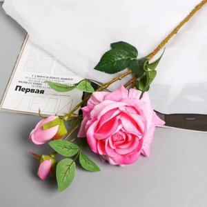 Цветы искусственные 'Роза Вхите' 66 см, розовый