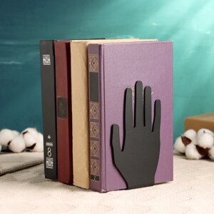Держатель-подставка для книг 'Руки' набор 2шт, 12,7х8,9х15,4см, черный