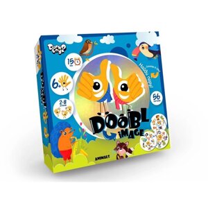 Детская настольная игра 'Двойная картинка'серия Doobl Image, круглые карты