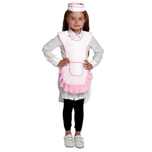 Детский карнавальный костюм 'Девочка-продавец'пилотка, фартук, 4-6 лет, рост 110-122 см