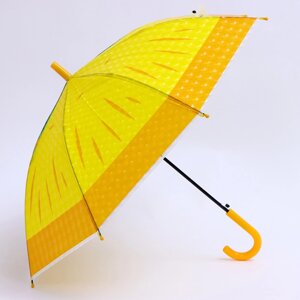 Детский зонт п/авт 'Фруктовый принт Ананас' d 84 см, R 42 см, 8 спиц, 68 x 10 x 8 см