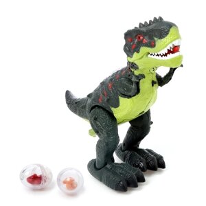 Динозавр 'Рекс'откладывает яйца, проектор, свет и звук, работает от батареек, в пакете