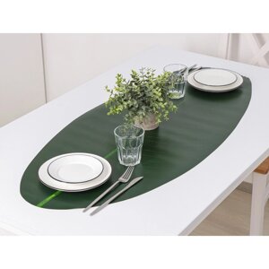 Дорожка для стола 'Лист'106x46 см, цвет зелёный