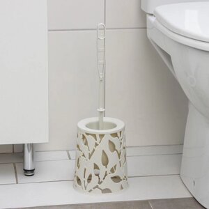 Ёршик для туалета 'Флора'14x41x41 см, цвет белый