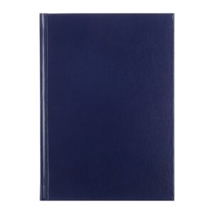 Ежедневник недатированный А5+136 листов Ideal new, твёрдая обложка, искусственная кожа, синий