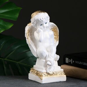 Фигура 'Ангел на Пьедестале' белый 25х14х12см
