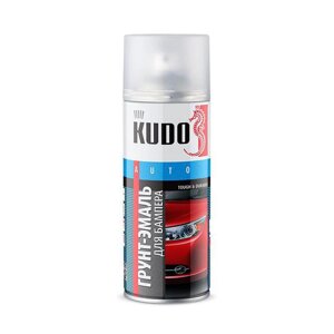Грунт-эмаль для бампера KUDO, RAL9005, черный, 520 мл, аэрозоль KU-6202