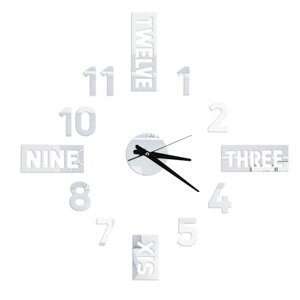 Интерьерные часы-наклейка 'Time'70 х 70 см