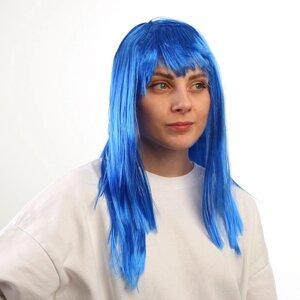 Карнавальный парик 'Красотка'цвет синий