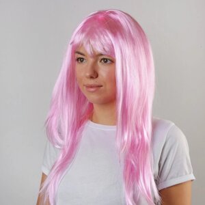 Карнавальный парик 'Красотка'цвет светло-розовый