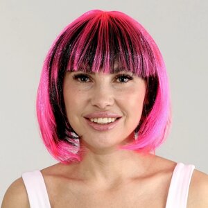 Карнавальный парик 'Милашка'цвет чёрно-розовый