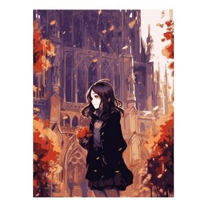 Картина по номерам 'Осенний листопад'на картоне 28,5 x 38 см