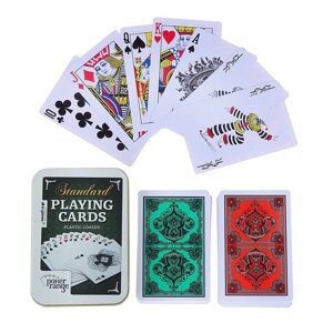 Карты игральные пластиковые 'Poker range'54 шт, 28 мкм, 8.8 х 5.8 см, микс