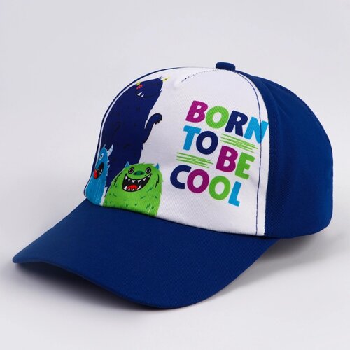 Кепка детская для мальчика 'Born to be cool' р-р 52-54 5-7 лет