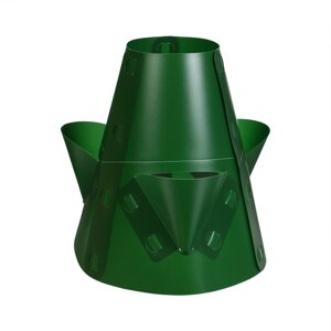 Клумба пластиковая, d 1535 см, h 40, Цветочная карусель'зелёная
