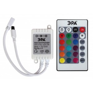Контроллер ЭРА, для RGB ленты, 12 В, 72 Вт, 6 А, IP20, пульт ДУ