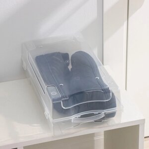 Короб для хранения обуви 'Реноме'38x20,5x13 см, цвет прозрачный
