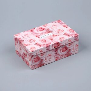 Коробка подарочная прямоугольная, упаковка, Love you, 24 х 15.5 х 9.5 см