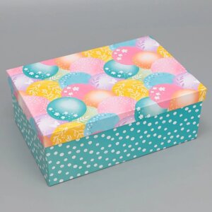 Коробка подарочная, упаковка,С днем рождения'28 х 18.5 х 11.5 см