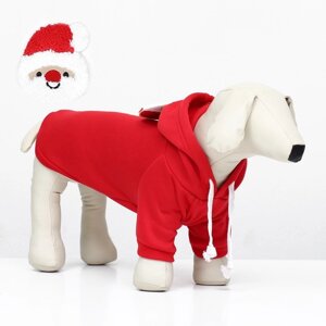 Костюм для животных 'Дед Мороз'размер 2XL, красный