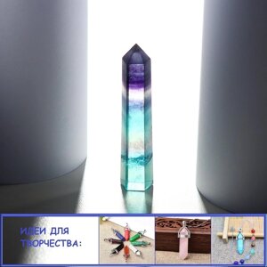 Кристалл из натурального камня 'Фиолетовый флюорит'высота от 7 до 8 см