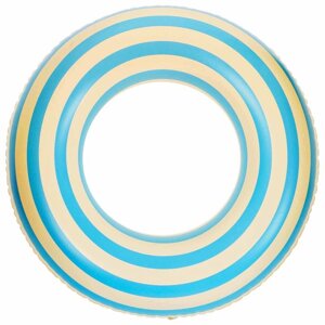Круг для плавания 80 см, цвет белый/голубой