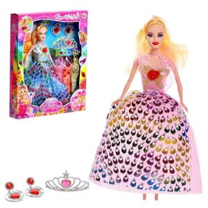 Кукла-модель 'Тоня' с набором платьев, с аксессуарами, МИКС