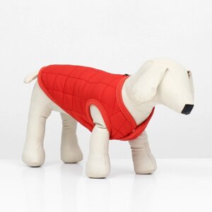 Куртка для собак 'Nice'размер M (ДС 30 см, ОШ 30 см, ОГ 38 см), красная