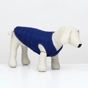 Куртка для собак 'Nice'размер M (ДС 30 см, ОШ 30 см, ОГ 38 см), синяя