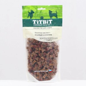 Лакомство TitBit 'Косточки мясные' для собак, с индейкой и ягненком, 370 г