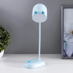 Лампа настольная 'Мими' LED 3Вт диммер USB голубой 8х12,5х32 см RISALUX