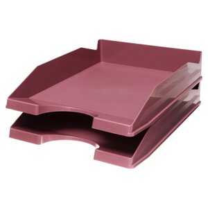 Лоток для бумаг горизонтальный ErichKrause Office 'Manga'пластик, розовый