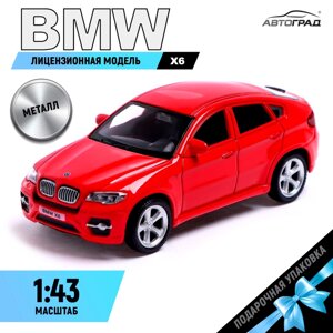 Машина металлическая BMW X6, 143, цвет красный