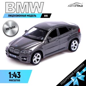 Машина металлическая BMW X6, 143, цвет серый