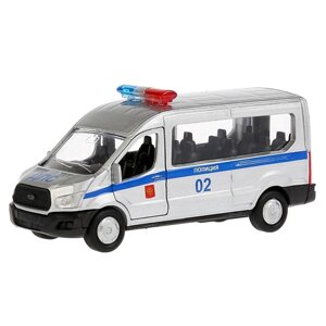 Машина 'Полиция Ford Transit'12 см, инерционная, открывающиеся двери, металлическая