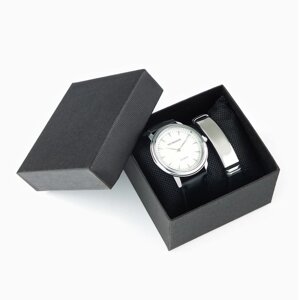 Мужской подарочный набор Bolingdun 2 в 1 наручные часы, браслет, d-4.6 см