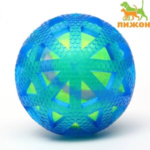 Мяч для собак 'Двойное удовольствие Паутина'TPR+войлочный мяч, 7,6 см