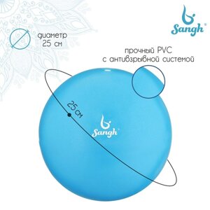 Мяч для йоги Sangh, d25 см, 100 г, цвет синий
