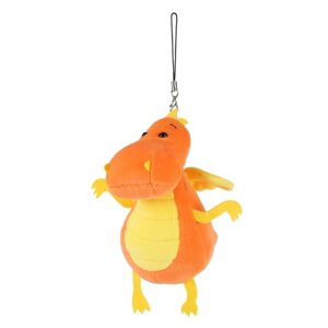 Мягкая игрушка 'Дракончик'оранжево-жёлтый животик, 13 см