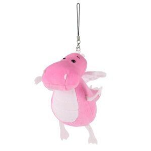 Мягкая игрушка 'Дракончик'розово-белый животик, 13 см