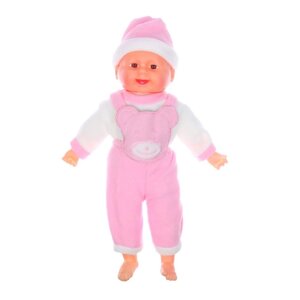 Мягкая игрушка 'Кукла'розовый костюм, хохочет