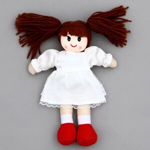 Мягкая игрушка 'Кукла' в белом платье, на подвесе, 25 см
