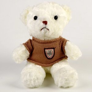 Мягкая игрушка 'Медведь' в кофте, 29 см, цвет белый